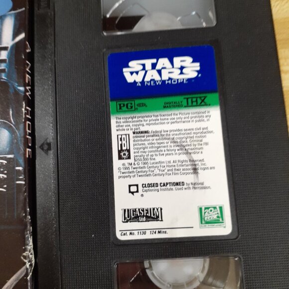 Star Wars A New Hope 1977 VHS 1995 Release George Lucas Cult Classic Scifi VTG - Picture 8 of 8